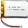 OCTelect Batteria Ricaricabile di Grande capacità 103450 Batteria 1800 mAh Attrezzature mediche