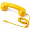 Generico Cornetta per Telefono Retrò con Connettore di Tipo C, Ricevitore Portatile Telefono Vintage con Microfono e Altoparlante Comunicazione Silenziosa Ideale per Ufficio Viaggi e Uso Domestico (E)