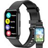 clleylise Smartwatch Bambini con GPS+LBS, Videochiamata, Chiamata, SOS, 7 Giochi Educativi, Modalità Scuola, Contapassi e Fotocamera, Orologio Digitale Multifunzione, Telefono per Bambini