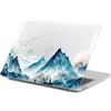 FFBOFFC Custodia per MacBook Air 15'' M2/M3/M4/M5, Montagna e uccello | 2023 2024 2025 2026, A3448/A3241/A3114/A2941, Custodia Rigida Anti-crepa Case Cover Protettivo per Apple Mac Air 15.3''