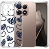 Choeeu ChoosEU Trasparente Cover per Xiaomi Mi 15T / 15 T con Fiori, Love | Sottile TPU Silicone Trasparente Custodia, Disegni Colorate Fiore Fiori Motivo, per Ragazza, Antiurto Protettiva Morbido Case