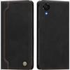 rongki Custodia per Samsung Galaxy A03 Core, Cover in Pelle Sintetica Portafoglio con Slot per Carte, Supporto, Chiusura Magnetica, Antiurto Case per Samsung Galaxy A03 Core, Nero