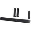 auvisio Soundbar 2.2 separabile per TV con Dual-Subwoofer, Bluetooth 5.3, HDMI ARC/eARC/CEC, USB MP3