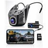 Ohradio Dash Cam 4K con Telecamera Posteriore WiFi 64GB | Installazione Nascosta, Visione Notturna, G-Sensor, Scheda 64GB