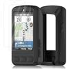Ermorgen Custodia in silicone compatibile con Wahoo ELEMNT Bolt 3/Bolt V3 | + 2 pellicole protettive in PET, morbida custodia in silicone All-Inclusive Protezione Antiurto - Nero