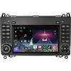 GONFEN Qualcomm 8 Core 8GB+128GB Android 16 Dab+ Autoradio per Mercedes BENZ Classe A W169 Classe B W245 Viano Vito Sprinter GPS Navigatore senza fili CarPlay Android Auto DSP WiFi 4G Bluetooth 5.1 USB AM/FM