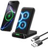 Sumtailyn Caricatore Wireless Rapido 15W per Samsung Galaxy S26 Ultra S25 S24 S23, per Google Pixel 11 10 Pro XL 9 9a 8 7, Supporto di Ricarica Wireless per iPhone 17 16 15 14 13 12 11