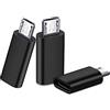 SHUBEIEUMI 3 Pezzi Adattatore Micro USB a USB C, Adattatore USB da Femmina a Micro USB Maschio, Trasferimento Dati, per Samsung Galaxy, Huawei P Smart P10 Lite P9 Lite