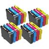 Generico Cartucce d'inchiostro, compatibile con Epson, 604XL WF-2950 WF-2930 | WF-2910, XP-4200, XP-3200, XP-2200, XP-2205, XP-3205, XP-4205, WF-2910DWF(T604XL 4SET)