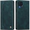rongki Custodia per Samsung Galaxy M32 4G/M22, Cover in Pelle Sintetica Portafoglio con Slot per Carte, Supporto, Chiusura Magnetica, Antiurto Case per Samsung Galaxy M32 4G/M22, Verde scuro
