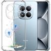 Choeeu ChoosEU Cover per Xiaomi Redmi Note 15 Pro+ Plus 5G, Blu Dente di leone | Sottile TPU Silicone Trasparente Custodia, Disegni Colorate Fiore Fiori Motivo, per Ragazza, Antiurto Protettiva Morbido Case