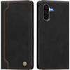 rongki Custodia per Samsung Galaxy A26, Cover in Pelle Sintetica Portafoglio con Slot per Carte, Supporto, Chiusura Magnetica, Antiurto Case per Samsung A26, Nero