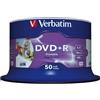 Verbatim - Verbatim DVD+R 4.7 GB completamente stampabile - 16x - 50 pezzi in Cak