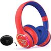 I love e iFecco IFECCO Cuffie Bluetooth per bambini senza fili con custodia, luci LED | Cuffie over-ear, orecchie da gatto, limitazione del volume a 85 dBA, microfono integrato, compatibili con iPad/tablet/scuola