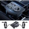 LUNQIN Docking station per hub USB per auto per Volvo XC60 XC90 S90 V90 S60 V60 Type-C Caricatore rapido Auto Interior Centre Console Accessori per accendisigari Decorazione per telefono Adattatore di