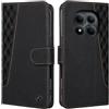 CASAFUNY Cover per Xiaomi Redmi Note 15 Pro Plus/Poco M8 Pro 5G,Nero | Custodia in Pelle Portafoglio,a Libro Custodia, RFID Magnetica Protettiva Flip Case per Xiaomi Poco M8 Pro