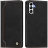 rongki Custodia per Samsung Galaxy A54 5G, Cover in Pelle Sintetica Portafoglio con Slot per Carte, Supporto, Chiusura Magnetica, Antiurto Case per Samsung A54 5G, Nero