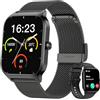 LODIMEKE Smartwatch Chiamate e WhatsApp, 1.85 Orologio Uomo Donna con Pressione Sanguigna, Frequenza Cardiaca, Sonno, 100+ Sports Contapassi, Fitness Watch Compatibile con Apple, Samsung, Android