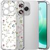 Choeeu ChoosEU Trasparente Cover per Honor 400 Lite 5G con Fiori, Colorata | Sottile TPU Silicone Trasparente Custodia, Disegni Colorate Fiore Fiori Motivo, per Ragazza, Antiurto Protettiva Morbido Case