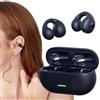 Generico Cuffie A Conduzione Ossea - Cuffie Wireless Aperte, Clip Sull'orecchio | Sportive 5.3 Con Batteria Da 50 MAh Autonomia Di Conversazione 30 Ore Ricarica Rapida 1-2 Ore Per Allenamento In Bicic