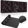 Treer Motivo Semplice Cloud Tappetino Mouse,Tappetino Mouse XXL/XL/L, Tappetino Mouse Gaming con Base Gomma Antiscivolo e Bordi Cuciti,Mouse Pad per Ufficio e Casa (Nero,900x400mm)