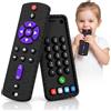 Maehihw 2 Silicone Giochi Bambini 3-12 Mesi, Telecomando Giochi Dentizione Neonato | Giocattoli Sensoriali di Qualità Alimentare, Morbido con Texture in Rilievo, Facile da Pulire e Portare
