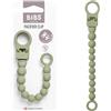 BIBS Clip portaciuccio con perline, adatta a tutti i ciucci BIBS, Sage | Portaciuccio | Compatibile con tutti i ciucci BIBS | Fissaggio sicuro con una mano | Evita la caduta del ciuccio