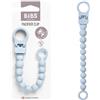 BIBS Clip portaciuccio con perline, adatta a tutti i ciucci BIBS, Baby Blue | Portaciuccio | Compatibile con tutti i ciucci BIBS | Fissaggio sicuro con una mano | Evita la caduta del ciuccio