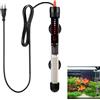 Lathurna Riscaldatore per acquario 100W regolabile da 20 a 34°C, Termoriscaldatore sommergibile con termostato, Vetro al quarzo, Spia LED e ventose, per acquari da 60 a 120 litri, Acqua dolce e marina