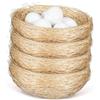 Gadpiparty 4 Pezzi Nido Artificiale per Uccelli in Juta Spesso Aspetto Naturale, Portauova Mini Versatile per Uccelli e Piccoli Gioielli, per Decorare Ambienti Esterni