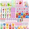 DANGSHAN 140 PCS per Spa Party femminile: articoli per feste e regalini (bomboniere) che includono maschere viso, detergente viso, crema mani, balsamo labbra, patch contorno occhi, Spa Birthday Party Supplies