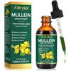 IWKDIJ Mullein Leaf Extract,Gocce di Estratto di Foglia di Verbascum | Estratto Potente di Foglia di Verbascum | Purificazione Polmonare - 60 ml
