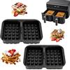 Cozary Teglia Silicone Friggitrice Ad Aria 2PCS - 20,6x16,2x3cm | Stampi Per Waffle, 230°C, Per Ninja Af400/Af451/Af500. Adatta Anche A Microonde E Forno, Lavabile In Lavastoviglie.