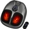 COMFIER 2026 Nuovo Massaggiatore Piedi Elettrico Shiatsu con Telecomando | Massaggiatore Piedi 4 in 1 con Shiatsu, Calore, Compressione e Vibrazione, 3 Calori, 3 Intensità, Timer, Fino alla Taglia 48