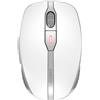 CHERRY DW 9100 SLIM - Set tastiera e mouse senza fili - 2,4 GHz, Bluetooth 4.2 - AZERTY - Francese - bianco, argento