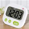 PURRL Orologio digitale LCD, tascabile portatile con musica/vibrazione digitale da scrivania LCD sveglia Timer da cucina elettronico con retroilluminazione, per l'home office little surprise