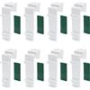 Mewtush 8 PCS Supporti a Morsetto Per Doppio Compatibile con Klemmfix, Supporti a Morsetto Lungo per Tende a Rullo Doppie, Morsetti Lunghi per Fissaggio, Facili da Installare Senza Forare