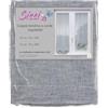 Tex family COPPIA tendina SISSI a VETRO MODERNA larga cm 70 Regolabile a Cordine GRIGIO - COPPIA (2 TELI) CM. 70X150