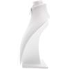 MAGICLULU Espositore per Gioielli Manichino Collo in Velluto Bianco Elegante | Esposizione di Collane e Pendenti, Finitura Raffinata, Uso Quotidiano Fotografico, Protegge da Graffi
