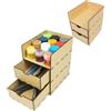 HobbyHold Organizer Modellismo 2 Cassetti - Portautensili e Porta Colori | Compatto contenitore da scrivania per miniature e verniciatura - ideale per Warhammer, hobby e modellini da collezione