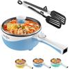 Audecook Pentola Elettrica Mini Padella Elettrica Rivestimento Antiaderente | Pentola Elettrica Portatile Multicooker Potenza Regolabile per Noodles Zuppa Bistecca Uova Avena per Casa Dormitorio e Viaggi