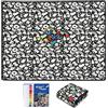 TELAOBAN Coperta Fai-da-Te per Colorare, 150 x 115 cm Coperta da Colorare per Adulti, Coperte Creative E Divertenti Da Colorare con 24 Pennarelli Inclusi, per bambini e adulti, Regalo Originale per Amici