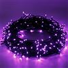 Epesl Luci per Natale Viola - 25m 220 LEDs Natalizie - Esterno Interno Funzione di Memoria con 8 Modalità End-to-End Estensibile Stringa Luci Catene Luminose Decorazione per Halloween Domestici Festa