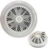 Générique Ventilatore luminoso, ventilatori da soffitto con, luce LED per | ventilatore a portalampada - plafoniere bianche con ventilatore regolabile per camera da e garage
