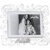 Arti & Mestieri Scarabocchio - Cornice portafoto grande orizzontale di Design 100% Made in Italy - in Ferro, 26x22h cm (Bianco marmo)