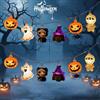 KATELUO Decorazioni di Halloween Luci, 3m 20 LED Zucca Hhalloween Luminosa, Halloweens Luci Stringa con Zucca e Fantasma, Decorazioni Halloweens per Feste, Giardini, Balconi, Terrazze，D