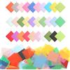 QUARKZMAN 600 Pezzi Carta Velina Colorata Quadrati, 10x10 Cm 30 Colori Assortiti Carta Crespa Sanguinante Per Artigianato, Materiale Per Collage