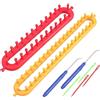 Alnicov 2PCS Telaio per Maglieria Macchina per Uncinetto Sciarpa Maglia per Sciarpe Lavorate a Mano per Adulti (36 cm) e Bambini (26 cm)