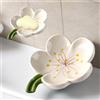 MZSX Fiore Porta Saponetta Carino, Porta Sapone Solido Creativo, Porta Saponetta Ceramica,Portasapone Auto-drenante, Portasaponetta Portasapone da lavandino per Doccia Vasca da(Petali)