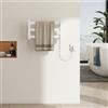 YU YUSING Scaldasalviette Elettrico Bagno, Asciugamani con Radiatore | Termoarredo Elettrico, Asciugamani Elettrico, Portasciugamani, 33W, 21x40x3cm, Interruttore, Temperatura Costante, Bianco